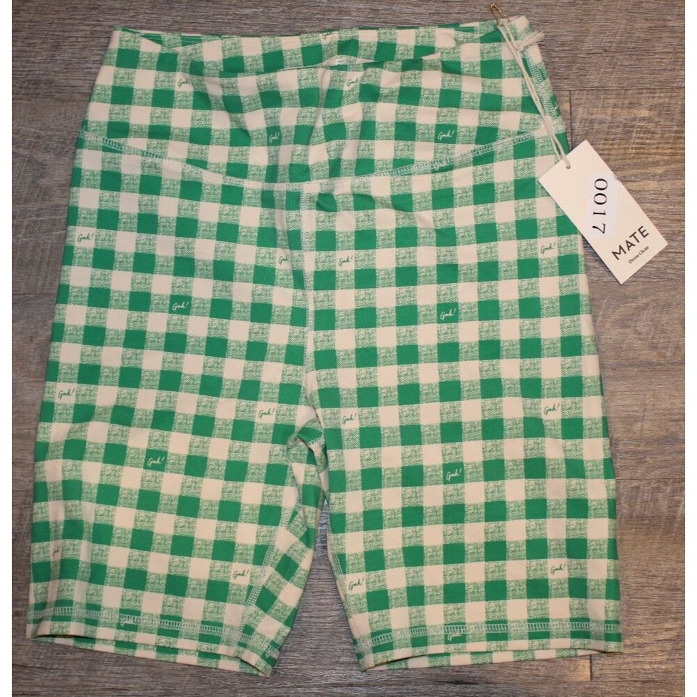 MATE THE LABEL LISA SAYS GAH WOMEN'S ORGANIC COTTON BIKER SHORTS PRINTED XS NWT - Picture 6 of 8
